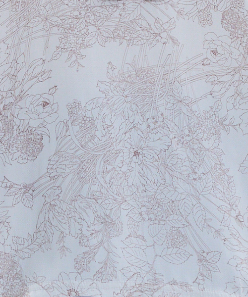 NARACAMICIE（ナラカミーチェ）の「【NARACAMICIE】ラインフラワープリントコンビリボントップス（Tシャツ/カットソー・レディース・ピンク/グレー・M）」の13枚目の写真