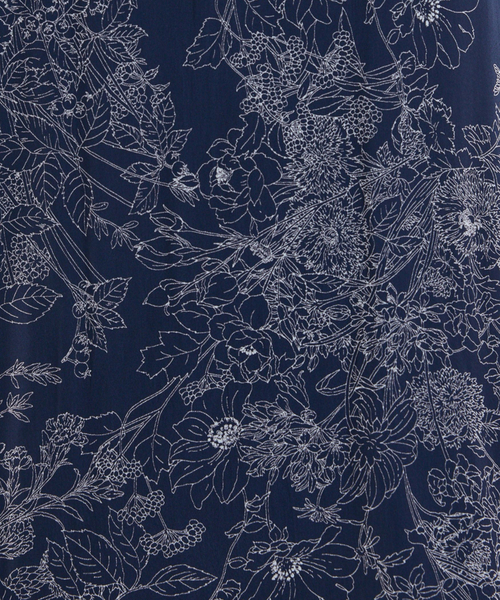 NARACAMICIE（ナラカミーチェ）の「【NARACAMICIE】ラインフラワープリントコンビリボントップス（Tシャツ/カットソー・レディース・ピンク/グレー・M）」の15枚目の写真