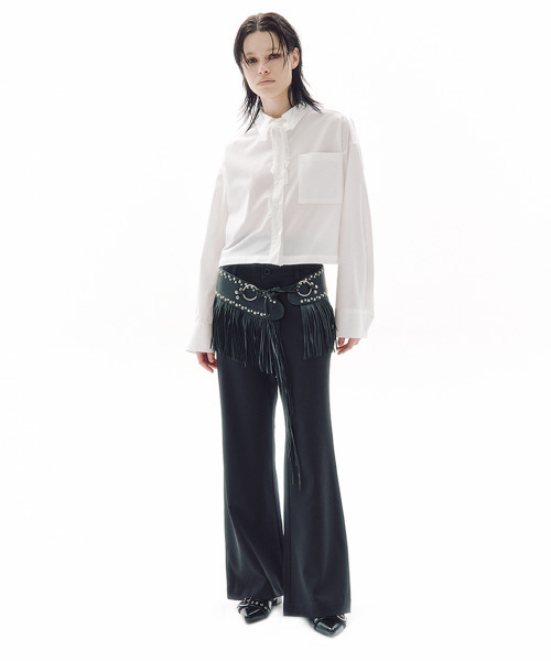 TRIPSHOP(トリップショップ)の「トリップラインブーツカットスラックス(スラックス・レディース・ブラック・SMALL/MEDIUM/LARGE)」の6枚目の写真