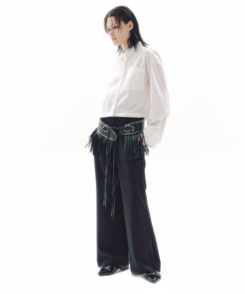 TRIPSHOP(トリップショップ)の「トリップラインブーツカットスラックス(スラックス・レディース・ブラック・SMALL/MEDIUM/LARGE)」の7枚目の写真