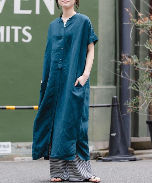 ヌキテパ　レーヨンシャツワンピース NE QUITTEZ PAS!（ヌキテパ）の「ne Quittez pas / 別注 チェック 刺繍