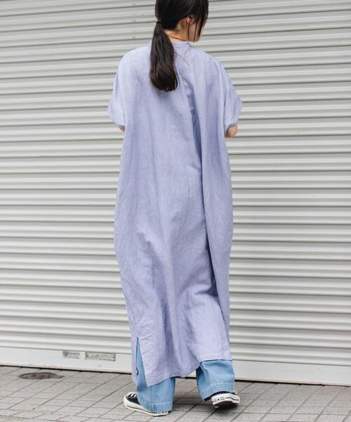 URBAN RESEARCH DOORS(アーバンリサーチドアーズ)の「FORK&SPOON リネンレーヨンシャツワンピース(ワンピース・レディース・グレー系その他/グリーン系その他/ブルー系その他・1/2)」の19枚目の写真