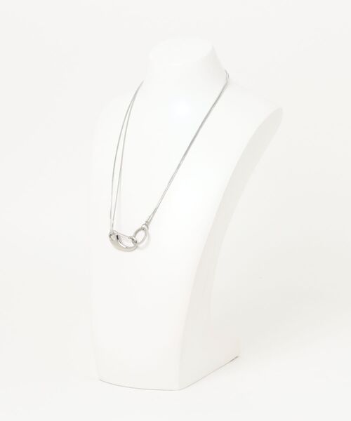 Never mind the XU / Chikashitsu+(ネバーマインド ザ エックスユー / チカシツプラス)の「【nmtc+】snake code necklace / 【エヌエムティーシープラス】スネークコードネックレス(ネックレス・メンズ・シルバー・ONE SIZE)」の4枚目の写真