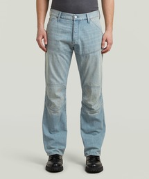 G-STAR | G-STAR Elwood Regular Jeans/リネンブレンドヴィンテージライク立体裁断レギュラージーンズ/バイカーデニムパンツ(デニムパンツ)