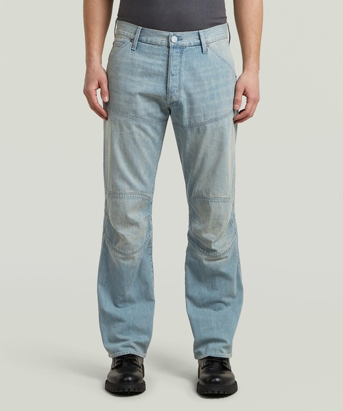 最終値下げ JULIUS バイカーデニムパンツサイズ1 【完売モデル】 G-STAR Elwood Regular Jeans/リネンブレンドヴィンテージライク立体