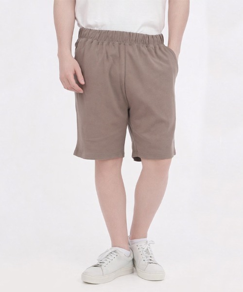CLOTHY(クロシィ)の「【迷ったら、これ。】メンズダブルフェイスハーフパンツ(その他パンツ・メンズ・モカ/パープル/グレー/チャコールグレー/グレイッシュベージュ/ブラック/ライトグレー/ブラウン・MEDIUM/LARGE)」の6枚目の写真