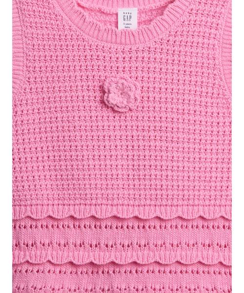 GAP（ギャップ）の「クロシェ タンクトップ (幼児・ベビー)（ニット/セーター・キッズ・マルチ/ピンク/イエロー・70cm/80ｃｍ/90cm/95cm/100cm/105cm/110cm）」の9枚目の写真