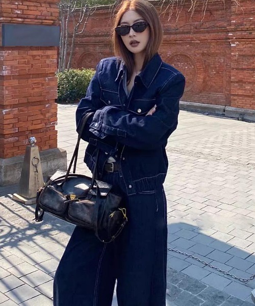 semplice(センプリチェ)の「セットアップ【韓国ファッション】(セットアップ・レディース・ブルー・XL/L/M/S)」の8枚目の写真