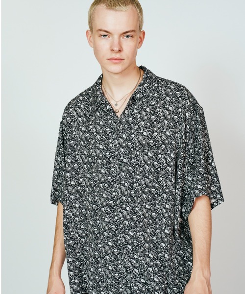 TOWNCRAFT（タウンクラフト）の「TOWNCRAFT タウンクラフト / printed loop collar shirt（シャツ/ブラウス・メンズ・その他2/その他1/ブラック/その他3・SMALL/LARGE/MEDIUM）」の10枚目の写真