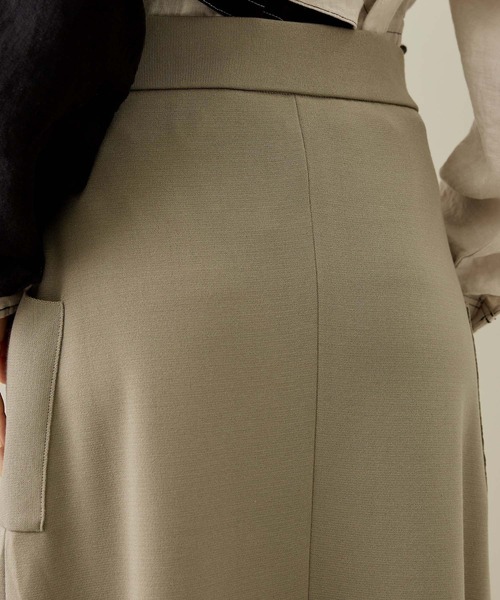 WRAPINKNOT（ラッピンノット）の「[WRAPINKNOT/ラッピンノット]EX.SLIT SKIRT（スカート・レディース・ブラック/アイボリー/カーキ・1/0）」の12枚目の写真