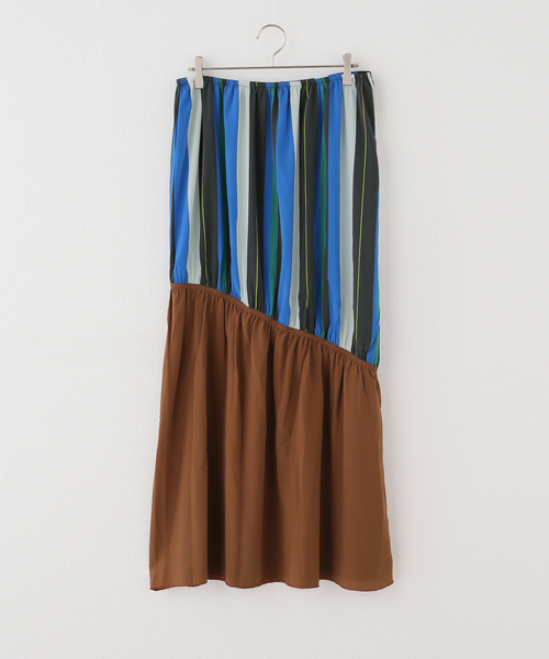 BASERANGE(ベースレンジ)の「【BASERANGE/ベースレンジ】 MECO SKIRT(スカート・レディース・キャメル・SMALL)」の1枚目の写真