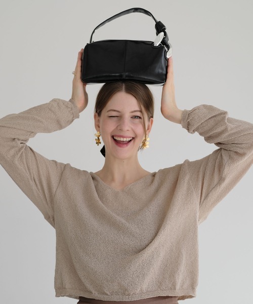 ZAKKA-BOX(ザッカボックス)の「ミニボストンショルダーバッグ(ショルダーバッグ・レディース・シルバー/ホワイト/ブラック・FREE)」の13枚目の写真