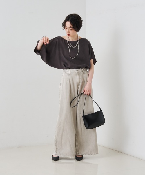 upperhights（アッパーハイツ）の「【upper hights/アッパーハイツ】THE BLAIR バギーデニム/日本製/洗濯機可（デニムパンツ・レディース・ライトグレー・23/24/25/21/22）」の16枚目の写真