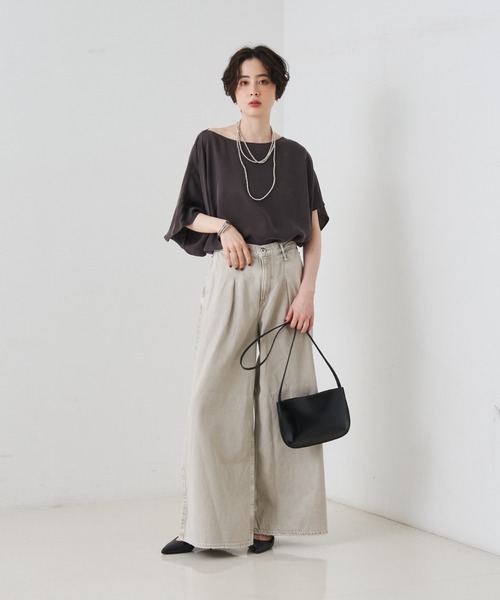 upperhights（アッパーハイツ）の「【upper hights/アッパーハイツ】THE BLAIR バギーデニム/日本製/洗濯機可（デニムパンツ・レディース・ライトグレー・23/24/25/21/22）」の14枚目の写真