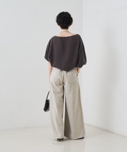 upperhights（アッパーハイツ）の「【upper hights/アッパーハイツ】THE BLAIR バギーデニム/日本製/洗濯機可（デニムパンツ・レディース・ライトグレー・23/24/25/21/22）」の13枚目の写真