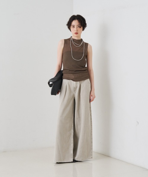 upperhights（アッパーハイツ）の「【upper hights/アッパーハイツ】THE BLAIR バギーデニム/日本製/洗濯機可（デニムパンツ・レディース・ライトグレー・23/24/25/21/22）」の9枚目の写真