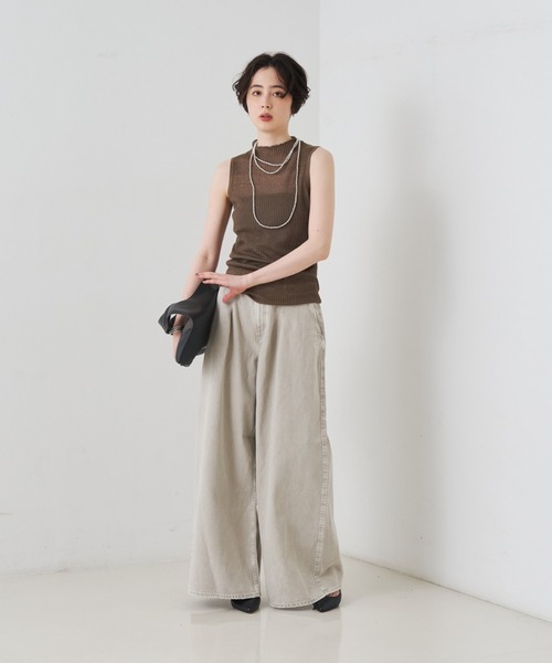 upperhights（アッパーハイツ）の「【upper hights/アッパーハイツ】THE BLAIR バギーデニム/日本製/洗濯機可（デニムパンツ・レディース・ライトグレー・23/24/25/21/22）」の8枚目の写真