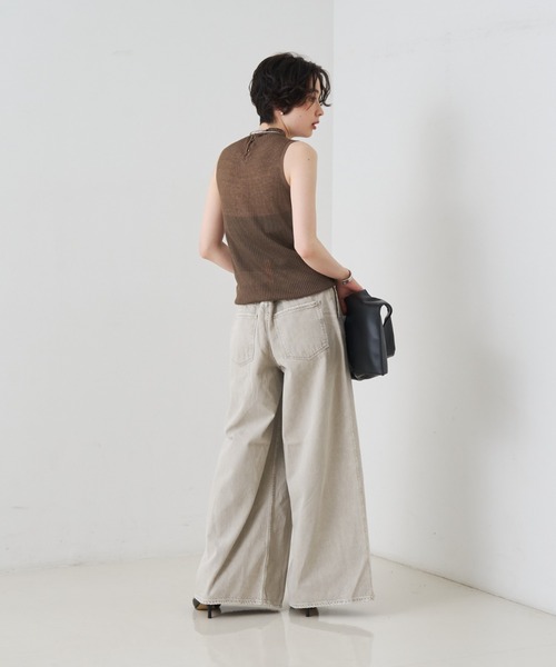 upperhights（アッパーハイツ）の「【upper hights/アッパーハイツ】THE BLAIR バギーデニム/日本製/洗濯機可（デニムパンツ・レディース・ライトグレー・23/24/25/21/22）」の5枚目の写真