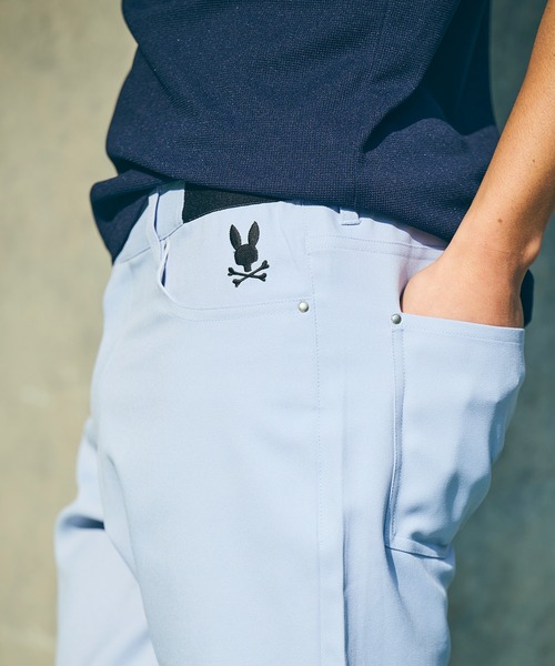 Psycho Bunny（サイコバニー）の「[GOLF]ツイルストレッチ JQリブ 5ポケットパンツ（その他パンツ・メンズ・ブラック/グレイッシュベージュ/ライトブルー・XX-LARGE/X-LARGE/LARGE/MEDIUM/SMALL）」の4枚目の写真