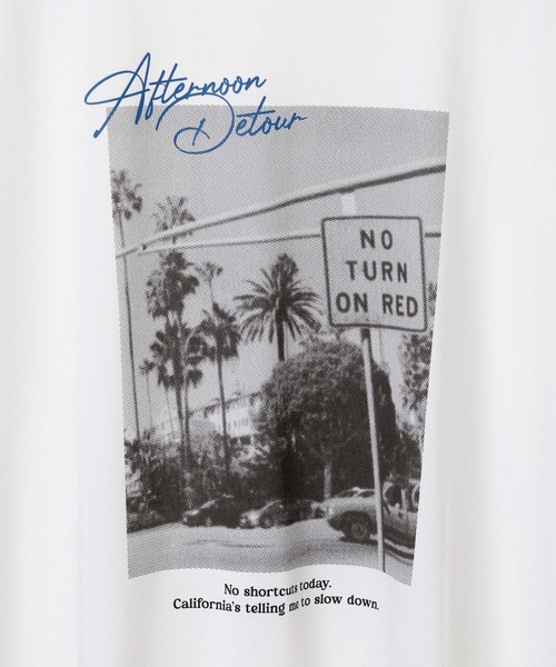 BAYFLOW(ベイフロー)の「【接触冷感】フォトプリントTシャツ(Tシャツ/カットソー・メンズ・ホワイト/ブラック・MEDIUM/LARGE)」の4枚目の写真