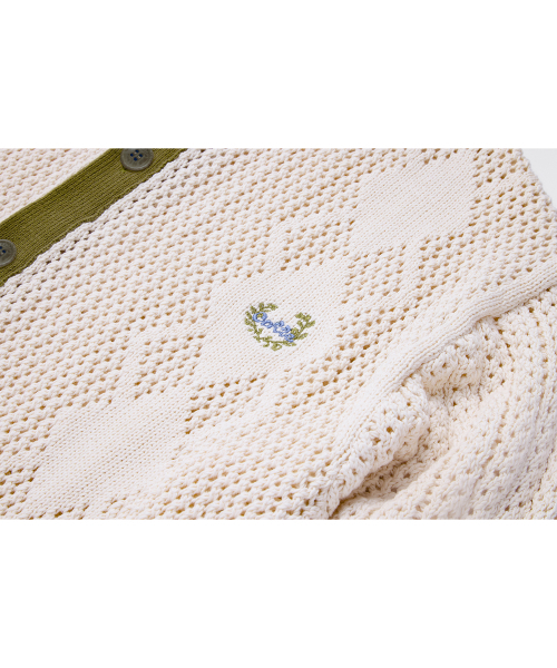 COTTE(コッテ)の「アーガイルクロシェサマー ニットカーディガン(オリーブ)(カーディガン/ボレロ・レディース・その他・size2/size1)」の8枚目の写真