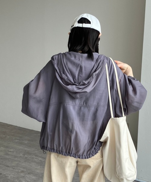 極美品 イエナ ナイロン ロングブルゾン マウンテンパーカー 38 シアー シアーマウンテンパーカー（マウンテンパーカー）｜zena（ジェナ）の