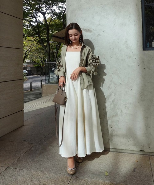 ORGUE(オルグ)の「Frill ribbon shirt/フリルリボンシャツ(シャツ/ブラウス・レディース・ブラック/ベージュ・FREE)」の14枚目の写真