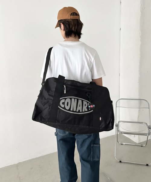 CONART(コナート)の「CONART/コナート 大容量50L ロゴプリントボストンバッグ/トラベルバッグ/ユニセックス(ボストンバッグ・メンズ・ホワイト/ピンク・FREE)」の5枚目の写真