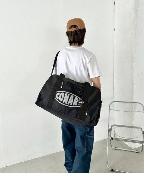 CONART(コナート)の「CONART/コナート 大容量50L ロゴプリントボストンバッグ/トラベルバッグ/ユニセックス(ボストンバッグ・メンズ・ホワイト/ピンク・FREE)」の6枚目の写真