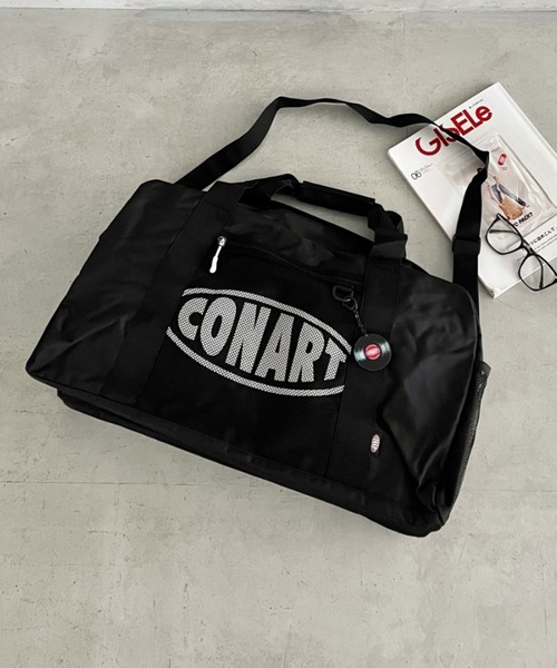 CONART(コナート)の「CONART/コナート 大容量50L ロゴプリントボストンバッグ/トラベルバッグ/ユニセックス(ボストンバッグ・メンズ・ホワイト/ピンク・FREE)」の13枚目の写真