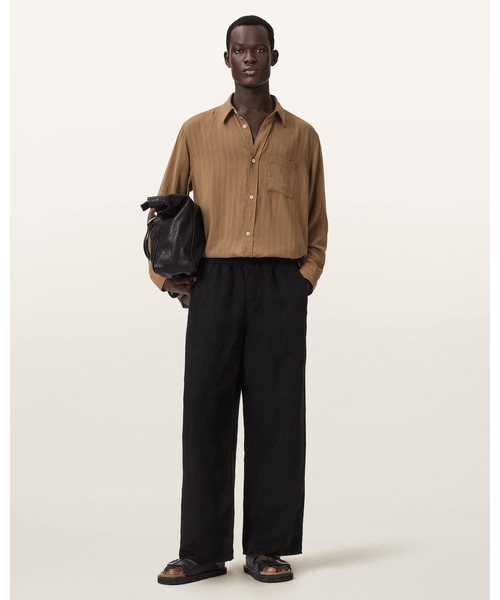 ALLSAINTS(オールセインツ)の「CARLYLE OVERSIZED LONG SLEEVE SHIRT | CARLYLE オーバーサイズ 長袖 シャツ(シャツ/ブラウス・メンズ・ブラウン系その他・M/S/XS/L)」の8枚目の写真