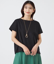 【ウォッシャブル】コットンスムースカットソー