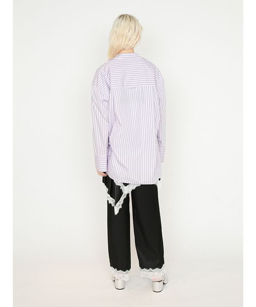 SORIN(ソリン )の「Stripe Pajama Jacket/ストライプ パジャマジャケット(テーラードジャケット・レディース・ライラック/ブルー/ホワイト・38)」の19枚目の写真