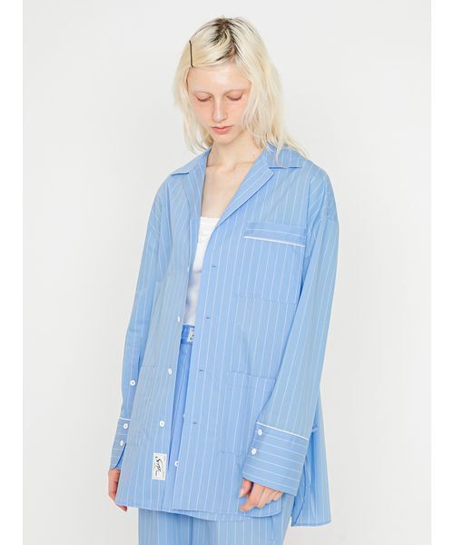 SORIN(ソリン )の「Stripe Pajama Jacket/ストライプ パジャマジャケット(テーラードジャケット・レディース・ライラック/ブルー/ホワイト・38)」の21枚目の写真
