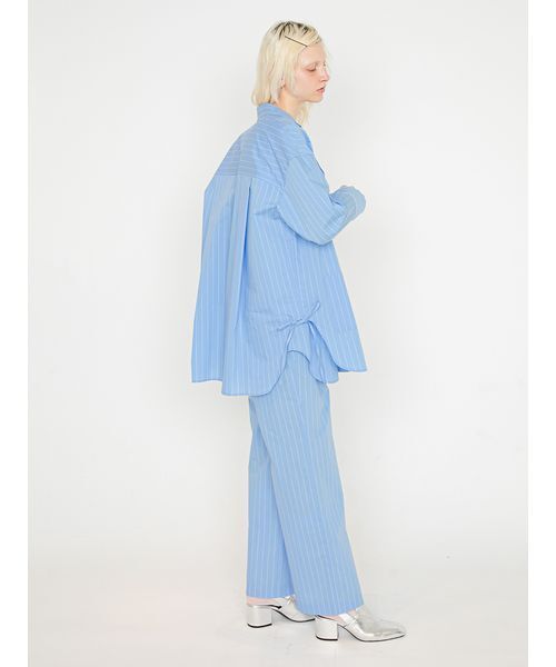 SORIN(ソリン )の「Stripe Pajama Jacket/ストライプ パジャマジャケット(テーラードジャケット・レディース・ライラック/ブルー/ホワイト・38)」の14枚目の写真