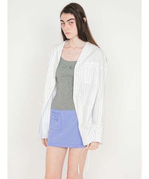 SORIN(ソリン )の「Stripe Pajama Jacket/ストライプ パジャマジャケット(テーラードジャケット・レディース・ライラック/ブルー/ホワイト・38)」の16枚目の写真