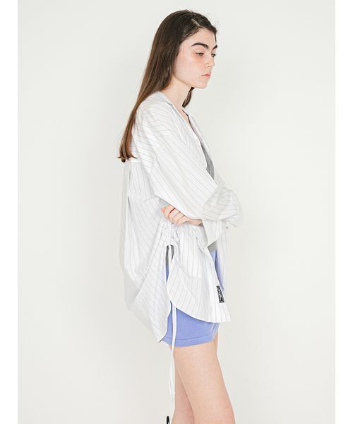 SORIN(ソリン )の「Stripe Pajama Jacket/ストライプ パジャマジャケット(テーラードジャケット・レディース・ライラック/ブルー/ホワイト・38)」の6枚目の写真
