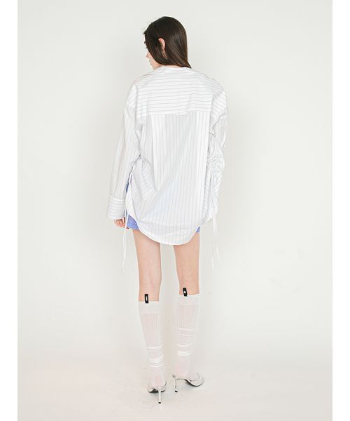 SORIN(ソリン )の「Stripe Pajama Jacket/ストライプ パジャマジャケット(テーラードジャケット・レディース・ライラック/ブルー/ホワイト・38)」の4枚目の写真