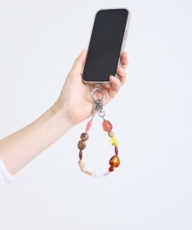 nicott（ニコット）の「NC : AO アクリルビーズハンドストラップ（スマホグッズ）」