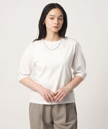 シルケットテンジク カーブスリーブTシャツ  ‐接触冷感・UVカット‐＜A DAY IN THE LIFE＞