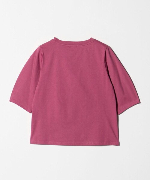 A DAY IN THE LIFE UNITED ARROWS（アデイインザライフユナイテッドアローズ）の「シルケットテンジク カーブスリーブTシャツ  ‐接触冷感・UVカット‐＜A DAY IN THE LIFE＞（Tシャツ/カットソー・レディース・オフホワイト/ライム/ピンク/ダークグレー・FREE）」の10枚目の写真