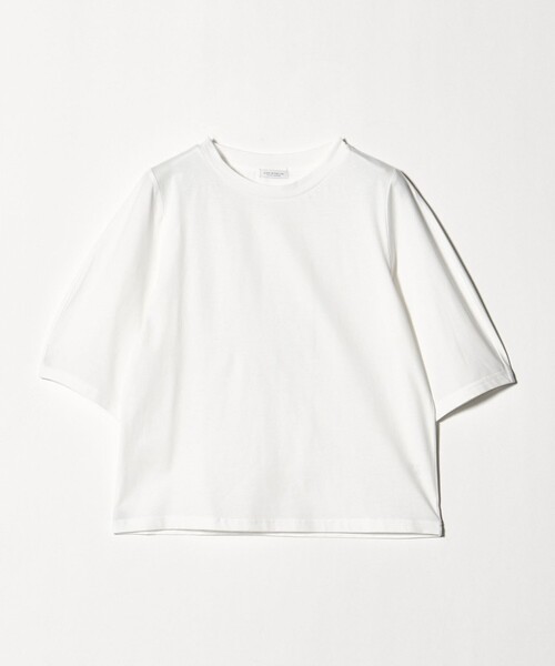 A DAY IN THE LIFE UNITED ARROWS（アデイインザライフユナイテッドアローズ）の「シルケットテンジク カーブスリーブTシャツ  ‐接触冷感・UVカット‐＜A DAY IN THE LIFE＞（Tシャツ/カットソー・レディース・オフホワイト/ライム/ピンク/ダークグレー・FREE）」の16枚目の写真