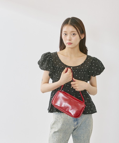 P.V.T（ピーブイティー）の「ミニショルダーバッグ（ショルダーバッグ・レディース・Black/Red/White・F）」の10枚目の写真