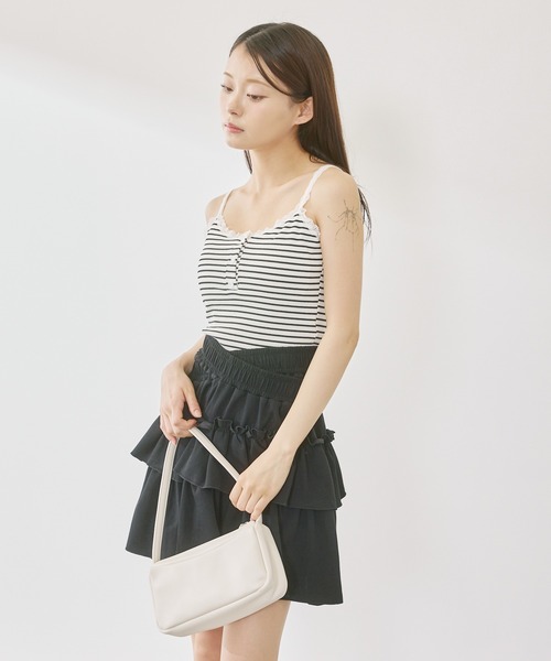 P.V.T（ピーブイティー）の「ミニショルダーバッグ（ショルダーバッグ・レディース・Black/Red/White・F）」の17枚目の写真