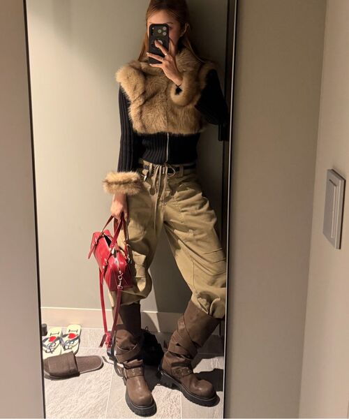 BLACKPURPLE（ブラックパープル）の「ハーネスボストンバッグ_レッド（トートバッグ・レディース・レッド・FREE）」の15枚目の写真