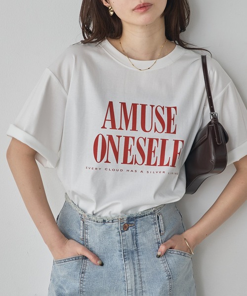 hunch(ハンチ)の「コンパクトスムース ロゴ Tシャツ(Tシャツ/カットソー・レディース・カーキ/ブラック/オフホワイト・FREE)」の18枚目の写真