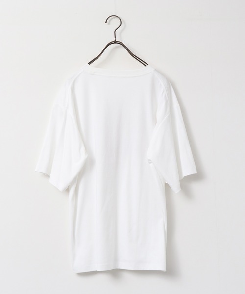 hunch(ハンチ)の「コンパクトスムース ロゴ Tシャツ(Tシャツ/カットソー・レディース・カーキ/ブラック/オフホワイト・FREE)」の8枚目の写真