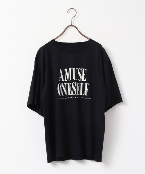 hunch(ハンチ)の「コンパクトスムース ロゴ Tシャツ(Tシャツ/カットソー・レディース・カーキ/ブラック/オフホワイト・FREE)」の9枚目の写真