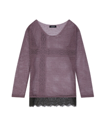 LUVISTRUE | SY LACE NET KNIT(INDIE PINK)(ニット/セーター)