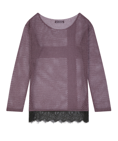 LUVISTRUE(ラヴイズトゥルー)の「SY LACE NET KNIT(INDIE PINK)(ニット/セーター・レディース・その他・FREE)」の3枚目の写真